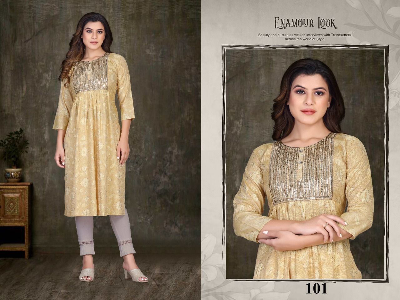 Beauty Queen Sequence 1 Designer Fancy Ethnic Wear Kurti Collection